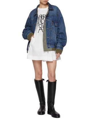 Figure View - Click To Enlarge - SACAI - Where The Wild Things Are Panelled T-shirt Dress