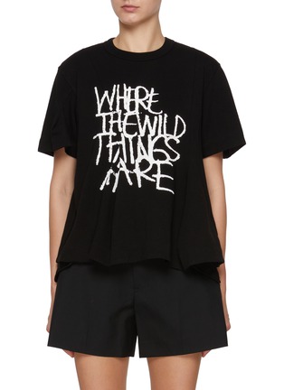 Main View - Click To Enlarge - SACAI - Where The Wild Things Are Cotton T-Shirt