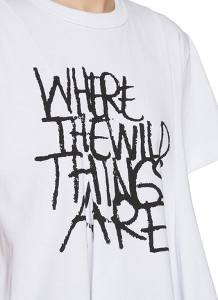  - SACAI - Where The Wild Things Are Cotton T-Shirt