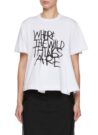 Main View - Click To Enlarge - SACAI - Where The Wild Things Are Cotton T-Shirt