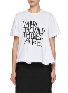 【sacai】Where The Wild Things Are Panelled T-shirt Dress SACAI | Where The Wild Things Are Panelled T-shirt Dress