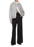 Figure View - Click To Enlarge - SACAI - Hybrid Layered Sponge Sweat Hoodie