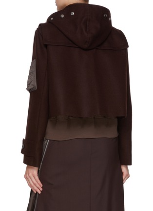Back View - Click To Enlarge - SACAI - Toggle Front Wool Blouson Jacket