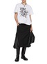 Figure View - Click To Enlarge - SACAI - Hybrid Suiting Midi Skirt