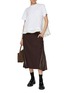 Figure View - Click To Enlarge - SACAI - Hybrid Suiting Midi Skirt