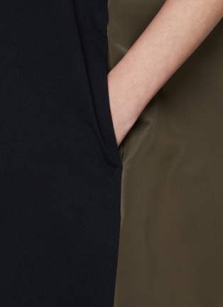  - SACAI - Hybrid Cotton T-Shirt Dress