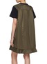 Back View - Click To Enlarge - SACAI - Hybrid Cotton T-Shirt Dress
