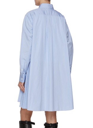 Back View - Click To Enlarge - SACAI - Striped Cotton Poplin Dress