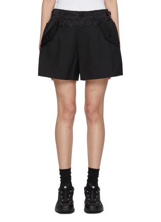 Main View - Click To Enlarge - SACAI - Elasticated Suiting Shorts