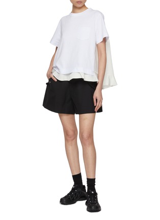 Figure View - Click To Enlarge - SACAI - Elasticated Suiting Shorts