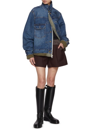 Figure View - Click To Enlarge - SACAI - Elasticated Suiting Shorts