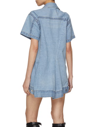Back View - Click To Enlarge - SACAI - Medium Wash Denim Dress