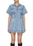 Main View - Click To Enlarge - SACAI - Medium Wash Denim Dress