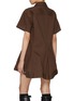 Back View - Click To Enlarge - SACAI - Button Up Dark Wash Denim Mini Dress