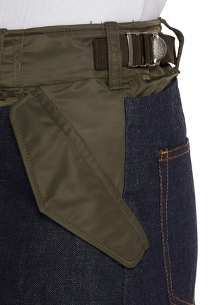  - SACAI - Hybrid Contrast Waistband Dark Wash Jeans