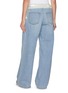 Back View - Click To Enlarge - SACAI - Hybrid Contrast Waistband Light Wash Jeans