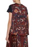 Back View - Click To Enlarge - SACAI - Hybrid Floral Print Cotton T-Shirt