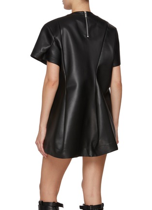 Back View - Click To Enlarge - SACAI - Where The Wild Things Are Faux Leather T-Shirt Dress