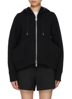 SACAI | Sponge Sweat Zip Up Hoodie | Women | Lane Crawford