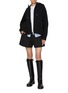 Figure View - Click To Enlarge - SACAI - Sponge Sweat Zip Up Hoodie