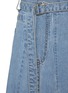  - SACAI - Belted Light Wash Denim Midi Skirt
