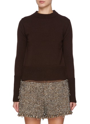 Main View - Click To Enlarge - SACAI - Wool Knit Sweater