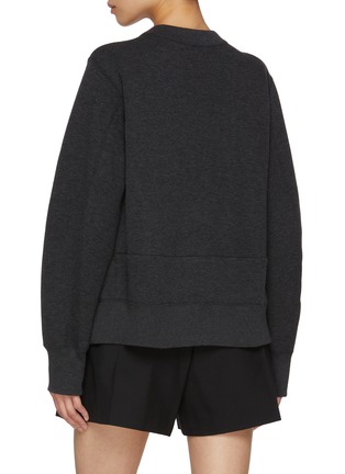 Back View - Click To Enlarge - SACAI - Exaggerated Pocket Sponge Sweat Sweatshirt
