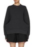 Main View - Click To Enlarge - SACAI - Exaggerated Pocket Sponge Sweat Sweatshirt