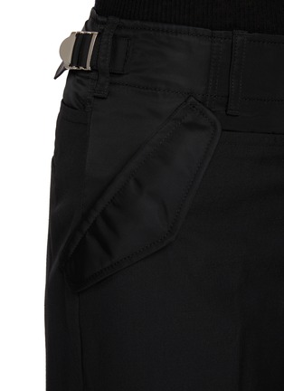  - SACAI - Buckled Side Flap Pocket Suiting Mix Pants