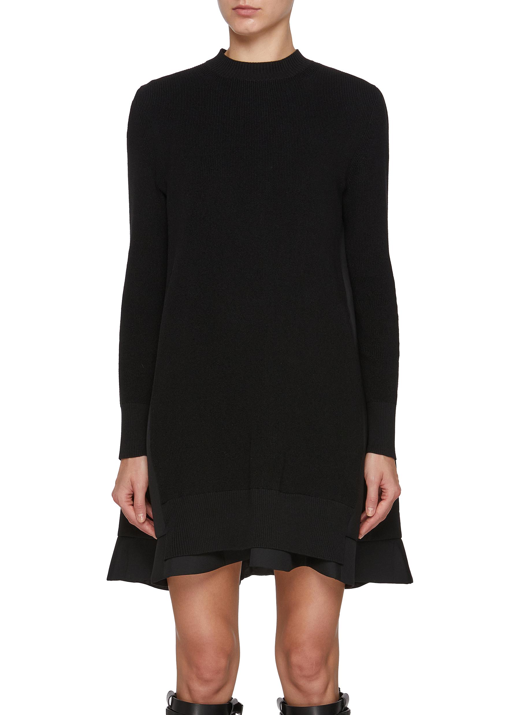 ワンピース Sacai SUITING MIX KNIT DRESS SACAI | Hybrid Suiting Mix Knit Dress | Women | Lane Crawford