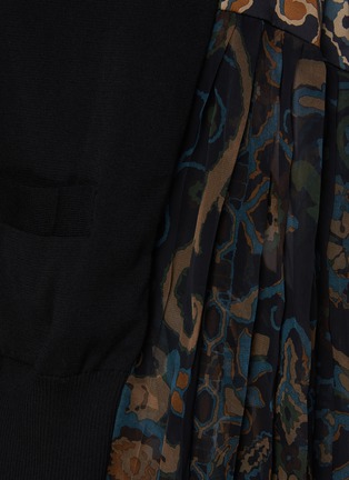  - SACAI - Floral Print Cotton Cardigan