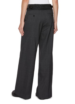 Back View - Click To Enlarge - SACAI - Glen Check Wool Pants