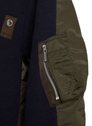  - SACAI - Hybrid Sponge Sweat Zip Up Hoodie
