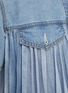  - SACAI - Pleated Light Wash Denim Shirt