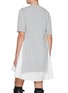 Back View - Click To Enlarge - SACAI - Hybrid Shirt Interior Cotton T-shirt Dress