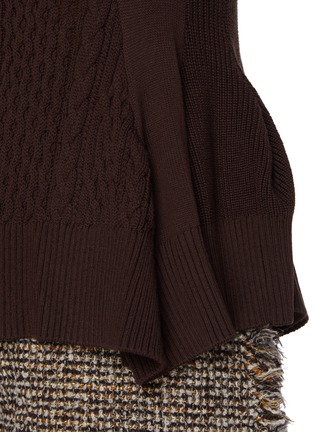  - SACAI - Contrast Cable Knit Sweater