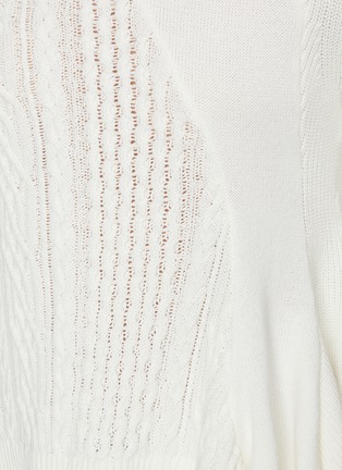  - SACAI - Contrast Cable Knit Sweater