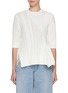 Main View - Click To Enlarge - SACAI - Contrast Cable Knit Sweater