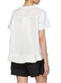 Back View - Click To Enlarge - SACAI - Hybrid Cotton T-Shirt