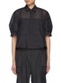 Main View - Click To Enlarge - SACAI - Sheer Glen Check Shirt