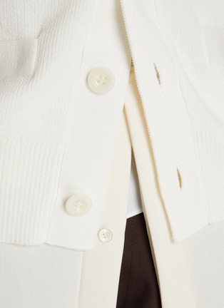  - SACAI - Hybrid Suiting Mix Knit Cardigan