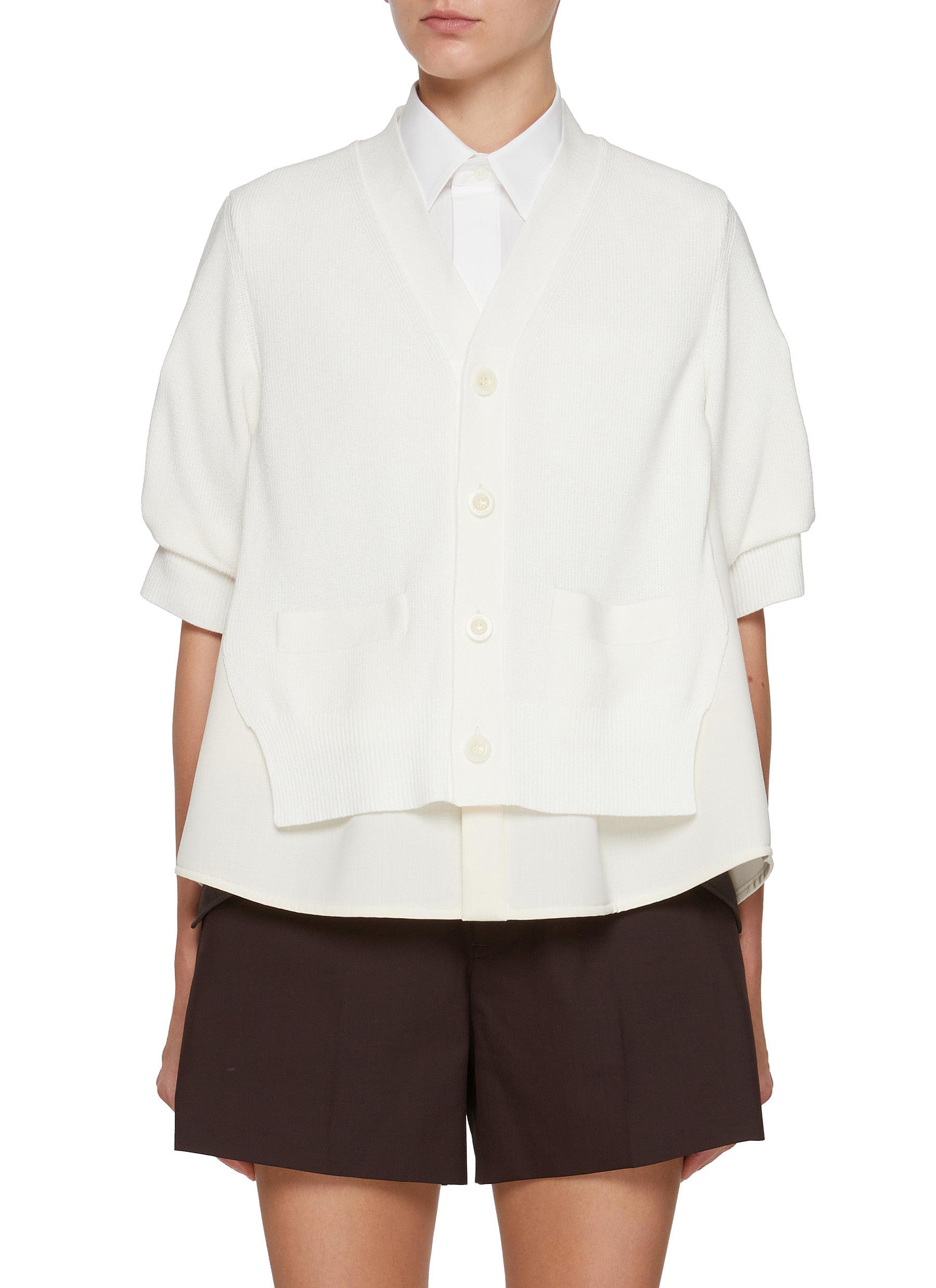 sacai Suiting Knit Cardigan　21AW ドッキング sacai] Suiting x Knit Cardigan – MaW SAPPORO