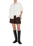 Figure View - Click To Enlarge - SACAI - Hybrid Suiting Mix Knit Cardigan