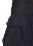  - SACAI - Bubble Hem Dark Wash Denim Shorts