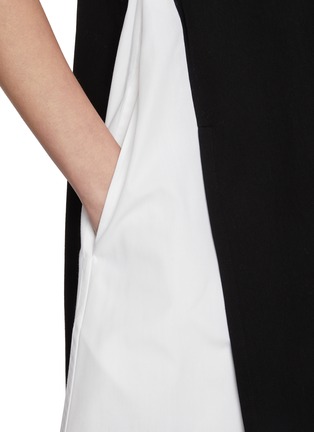  - SACAI - Hybrid Shirt Interior Cotton T-Shirt Dress