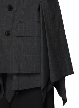  - SACAI - Glen Check Double Breasted Wool Blazer