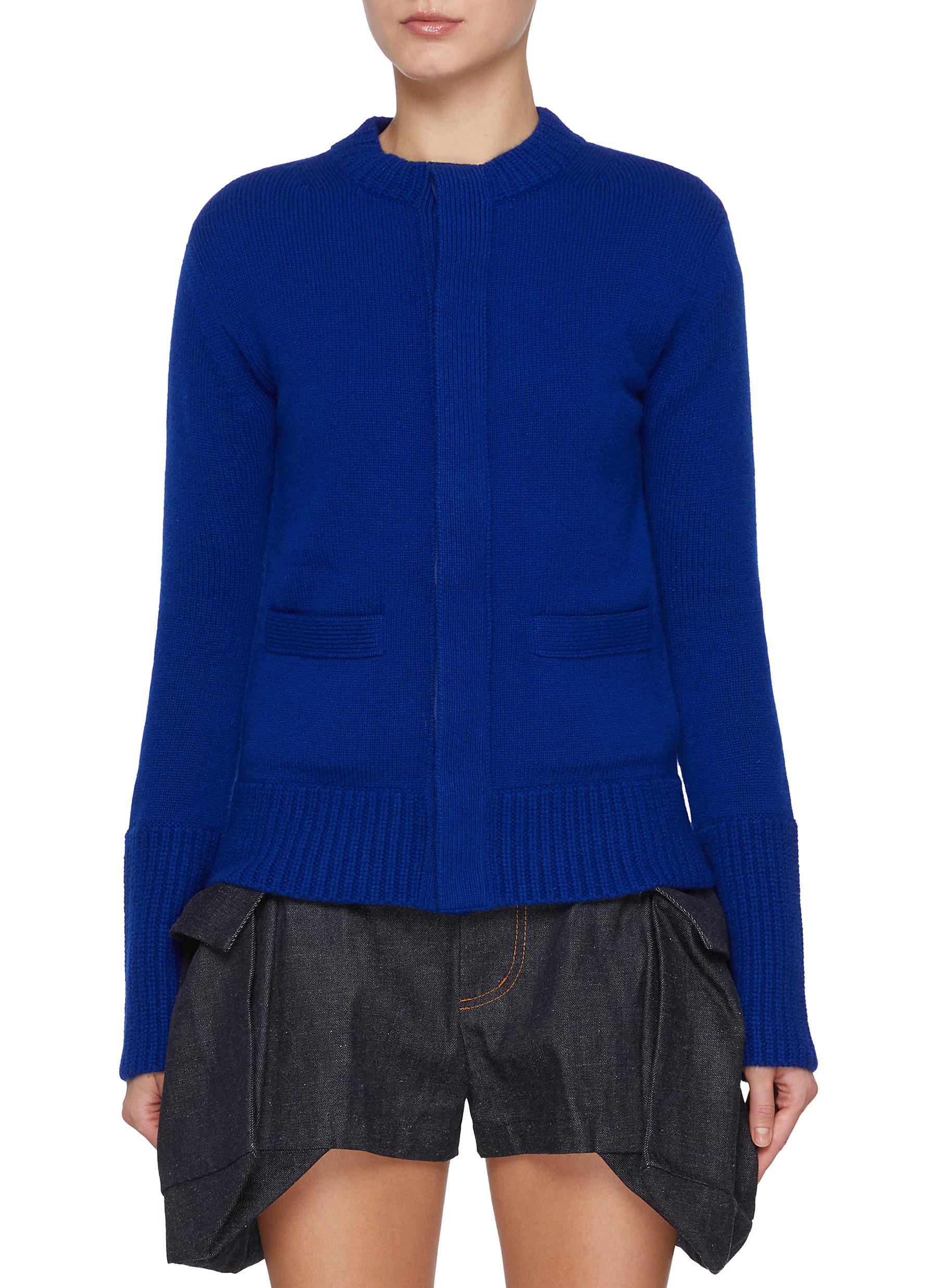 トップス Sacai Cashmere Blend Zebra Cardigan Sacai Cashmere Blend Zebra Cardigan