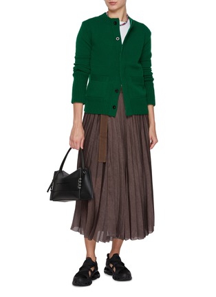 Figure View - Click To Enlarge - SACAI - Wool Knit Cardigan