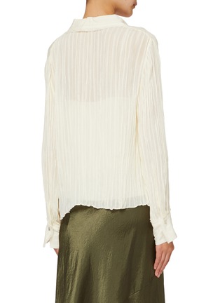 Back View - Click To Enlarge - VINCE - Crushed Stripe Shirt