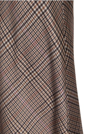  - VINCE - Shaped Hem Plaid Midi Skirt